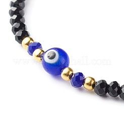 Braccialetto di perline intrecciato con filo di nylon regolabile&nbsp;BJEW-JB06441-02