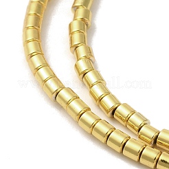 Fili di perline di ematite sintetica non magnetica elettrolitica&nbsp;G-I364-H01-G