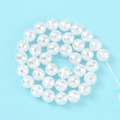Fili di perle di vetro elettroplaccate&nbsp;LS-BSHE-C007-A01-02-1