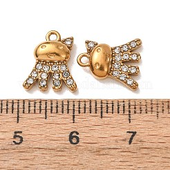 Ciondoli in strass in acciaio inossidabile 304&nbsp;STAS-L318-21G-03