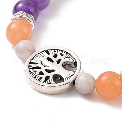 Set di braccialetti elastici con perline in pietre preziose miste naturali e sintetiche da 5 pz&nbsp;BJEW-JB09133