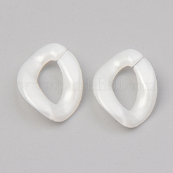 Opake Acryl Verknüpfung Ringe&nbsp;OACR-S038-003B-07