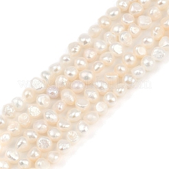 Brins de perles de culture d'eau douce naturelles&nbsp;PEAR-P064-19B-04A