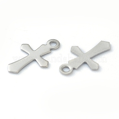 Dijes de cruz pequeños de acero inoxidable 304 que no se deslustran&nbsp;STAS-H149-05P