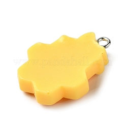 Anhänger aus undurchsichtigem Harz mit Bienenmotiv&nbsp;RESI-G081-03C