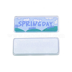 Transparent bedruckte Acryl-Cabochons&nbsp;TACR-N016-23