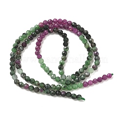 Fili di perle di zoisite color rubino naturale sfumato&nbsp;GG-CBA2E9C-A03-3mm