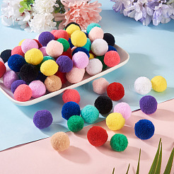120 Stück 12 Farben hochelastischer Polyester-Pomponball&nbsp;DIY-TA0013-41
