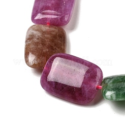 Hilos de cuentas de jade de Malasia teñidas de forma natural&nbsp;G-B137-B02-01
