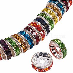 Unterlegscheibe Messing Strass Zwischenperlen&nbsp;RB-PH0001-06S-NF