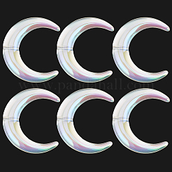 10 pièce de perles acryliques transparentes plaquées UV&nbsp;OACR-PA0002-21