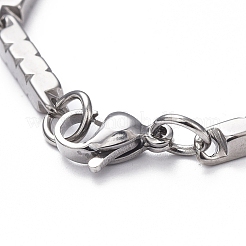 Anlaufgeschützte Unisex-Armbänder aus 201er Edelstahl mit Gliederkette&nbsp;BJEW-L637-36B-P