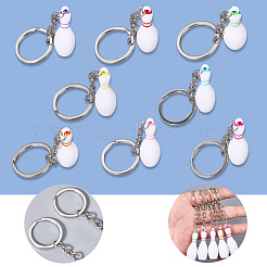 16 porte-clés pendentif en alliage de résine 8 couleurs&nbsp;KEYC-SP0001-36