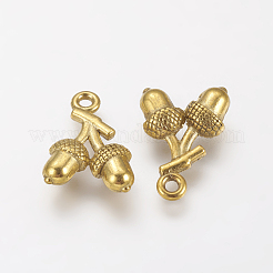 Tibetische Stil Anhänger & Charms&nbsp;TIBEP-44681-AG-LF