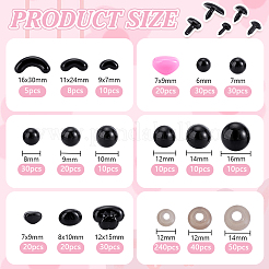 Kits de fabrication d'yeux et de nez de poupée à faire soi-même&nbsp;DIY-WH0888-851B
