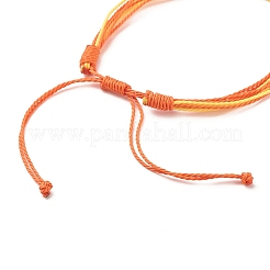 Bracelet cordon tressé en polyester ciré&nbsp;BJEW-JB07893