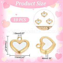 10 pendentif en acier inoxydable 304&nbsp;STAS-UN0047-57