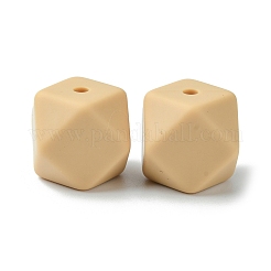 Perline focali in silicone alimentare rotonde/poligonali&nbsp;SIL-F003-06B