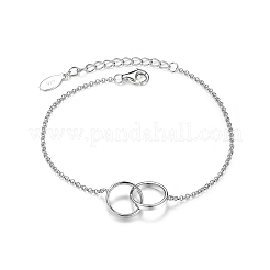 Set di gioielli con anello di Moebius placcato oro argentato S925&nbsp;TF4360-3