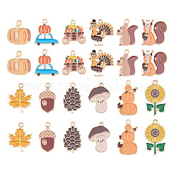24 pendentif en alliage émaillé pour Thanksgiving&nbsp;ENAM-TA0002-59