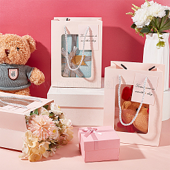 Geschenk-Aufbewahrungsbeutel aus Papier mit Griff&nbsp;CARB-WH0017-11A