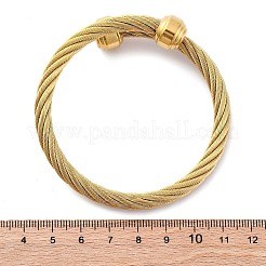 Drehmoment-Armreifen aus 304er Edelstahl für Damen&nbsp;BJEW-P310-23G