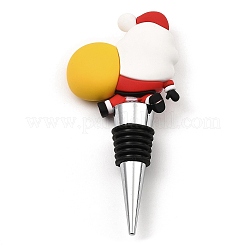 Tappi per bottiglie di vino in lega di alluminio e pvc a tema natalizio&nbsp;FIND-Q091-01F