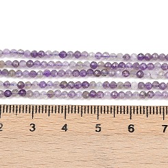 Natürlichen Amethyst Perlen Stränge&nbsp;G-L628-B09-2mm