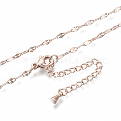 Messing getauchte Ketten Kette Halskette machen&nbsp;MAK-N031-001-NF