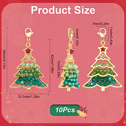 10 pièce de décoration de grand pendentif en alliage sur le thème de Noël&nbsp;HJEW-SC0001-70