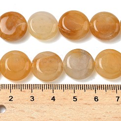 Natürlichen Topas Jade Perlen Stränge&nbsp;G-L648-B20-15mm