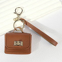 Porte-clés portable en cuir PU&nbsp;FIND-WH20012-89B