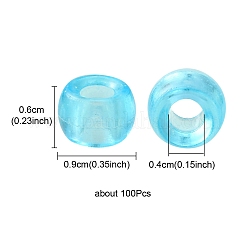 Transparentem Acryl europäischen Perlen&nbsp;MACR-YW0002-17