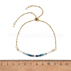 Verstellbare Armbänder mit Satellitenketten aus natürlichem Kyanit&nbsp;BJEW-JB14095-02