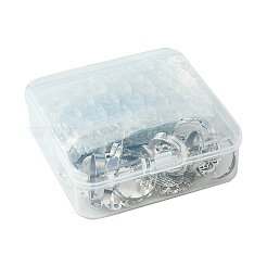 Kit per la creazione di anelli per dita ovali/mezzo tondi regolabili fai-da-te con turchese sintetico&nbsp;DIY-FS0006-13