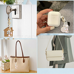 DIY-Sets mit runden ABS-Kunststoff-Imitationsperlen und CCB-Kunststoffperlen&nbsp;DIY-PA0001-09