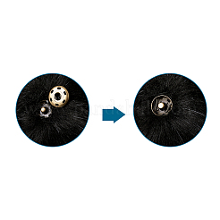 Weicher Pom Pom Nähen Druckknöpfe Zubehör&nbsp;SNAP-TA0001-01G