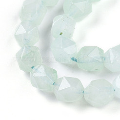 Gefärbt natürlichen weißen Jade Perlen Stränge&nbsp;G-T139-8mm-46J
