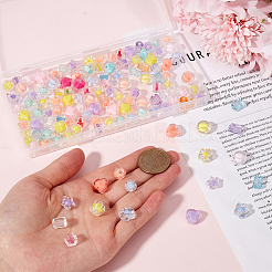 160pcs 8 Arten transparente Acrylperlen&nbsp;TACR-SP0001-10