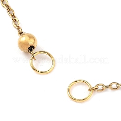 304 Edelstahl Rundkugel Kabelkette Armbandherstellung&nbsp;AJEW-JB01331-01