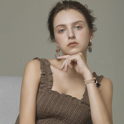 6 Stück 6 Farben Polyesterkordel zwei Schlaufen Wickelarmbänder Set mit legierten Schildpattverschlüssen&nbsp;BJEW-FI0001-25
