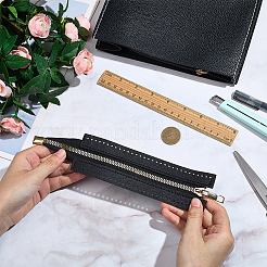 1 accessorio per cucire con cerniera in pelle PU&nbsp;FIND-CL0001-17B