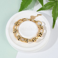 Bracciali a catena in acciaio inossidabile 304&nbsp;BJEW-L610-22G