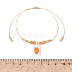3 pulsera con dijes de cuentas de vidrio Miyuki&nbsp;BJEW-MZ00321