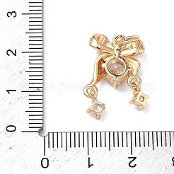 Pendentifs en laiton zircon cubique transparent&nbsp;KK-C168-02G