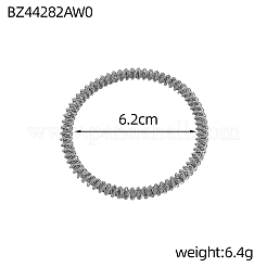Pulseras de cadenas retorcidas de acero inoxidable 304&nbsp;BJEW-OY001-05P