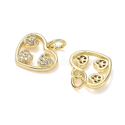 Ciondoli in ottone zirconi chiari micro pavé&nbsp;KK-L253-20G-01