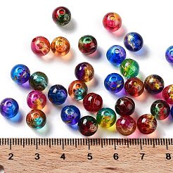 Perles acryliques transparentes bicolores&nbsp;OACR-Z013-34