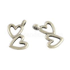50 pièces 2 styles pendentifs en alliage de style tibétain&nbsp;FIND-FP0001-21