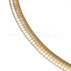 8 mm flache Schlangenkettenhalsketten aus 304 Edelstahl&nbsp;MAK-Z004-01G